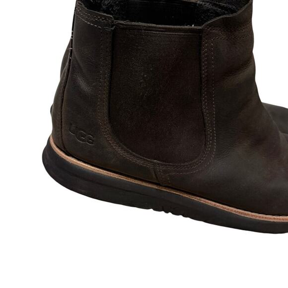 UGG Men\'s Union Chelsea Weather Boot Leather Brown Size 12 main image 6